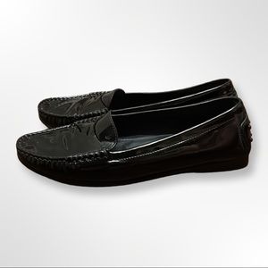 TOD’S Black Patent Loafer, Size 7.5